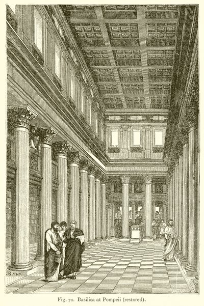 Bazilika v Pompejích (obnovená) od English School