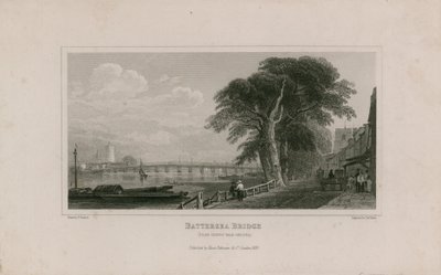 Battersea Bridge, z Cheyne Walk Chelsea od English School