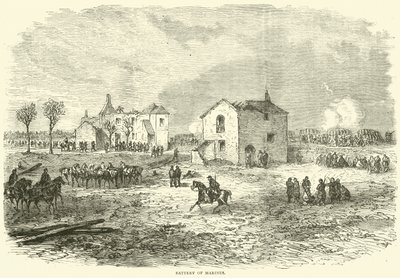 Baterie námořní pěchoty, prosinec 1870 od English School