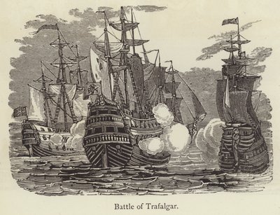 Bitva o Trafalgar (rytina) od English School