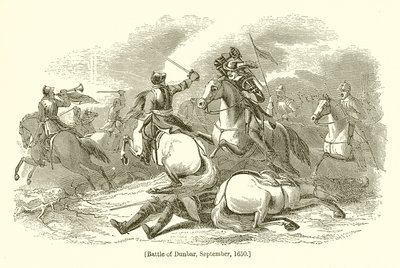 Bitva u Dunbaru, září 1650 od English School