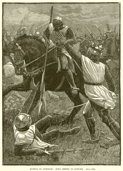 Bitva o Evesham: Král Jindřich v nebezpečí od English School