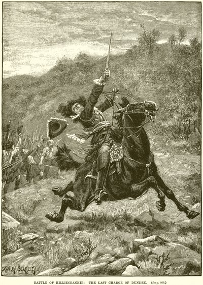 Bitva o Killiecrankie: The Charge of Dundee od English School