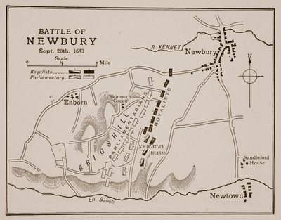 Bitva u Newbury, 20. září 1643 od English School