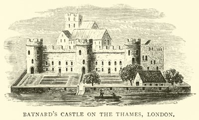 Baynards Castle na Temži, Londýn od English School