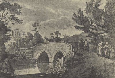 Žebrácký most, 1796 (hlubotisk) od English School