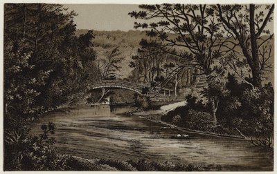 Žebrácký most, poblíž Whitby (litho) od English School