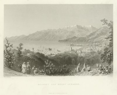 Bejrút a hora Libanon, 1837 od English School