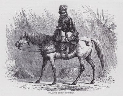 Belooch Chief Mounted (rytina) od English School