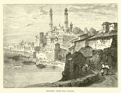 Benares z Gangy od English School