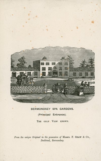 Lázeňské zahrady Bermondsey od English School