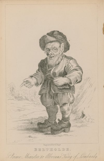 Bertholde, předseda vlády Alboina, krále Lombardie od English School
