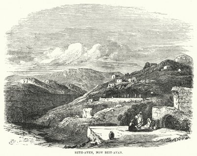 Beth-Aven, nyní Beit-Avan (rytina) od English School