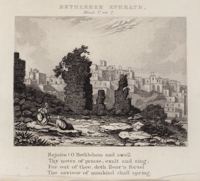 Bethlehem Ephrath, Micah V, ver 2 (rytina) od English School
