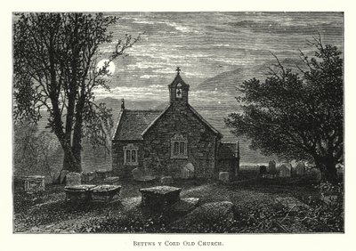 Bettws y Coed Old Church (rytina) od English School