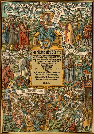 Bible - titulní stránka od English School