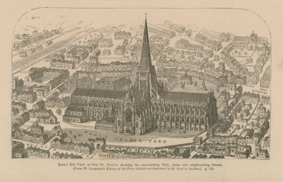 Pohled z ptačí perspektivy na starý St Pauls od English School