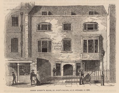 Bishop Burneys House, St Johns Square, Clerkenwell od English School