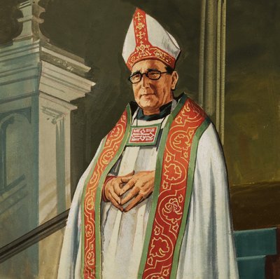 Biskup v kostele od English School