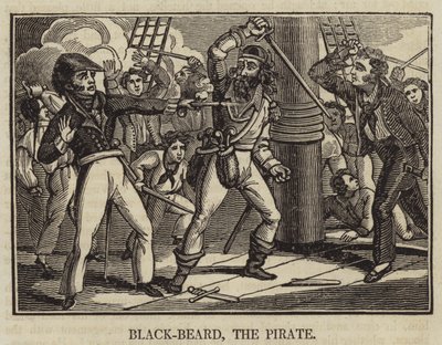 Black-vous, the Pirate (rytina) od English School