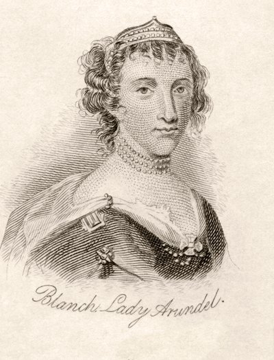 Blanche Somersetová, baronka Arundellová z Wardouru, z Crabbova historického slovníku, vydaného v roce 1825. od English School