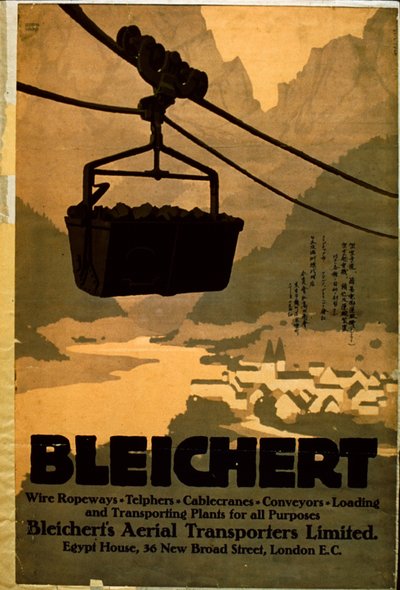 Bleichert inženýrský plakát od English School