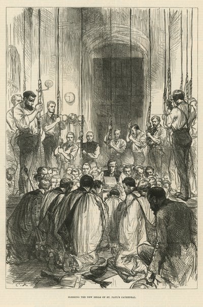 Požehnání nových zvonů katedrály St Pauls od English School