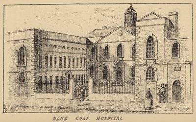 Blue Coat Hospital (rytina) od English School