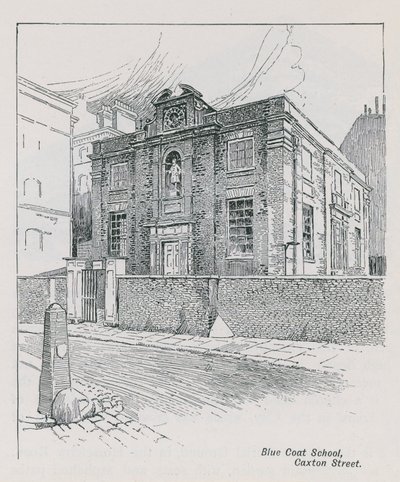 Škola modrého kabátu na Caxton Street od English School