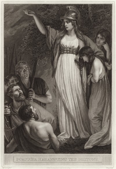 Boadicea naléhá na Brity od English School