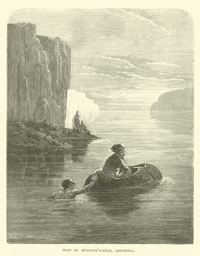 Boat of Bullocks-hide, Habeš od English School