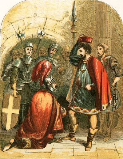Bolingbroke a Richard II. od English School