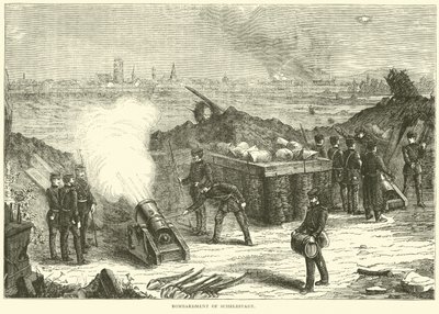 Bombardování Schelestadtu, říjen 1870 od English School