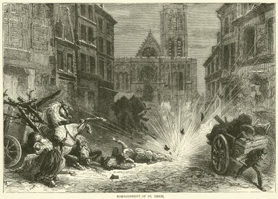 Bombardování St Denis, prosinec 1870 od English School