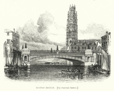 Boston Bridge (rytina) od English School