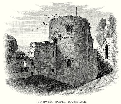 Hrad Bothwell, Clydesdale (rytina) od English School