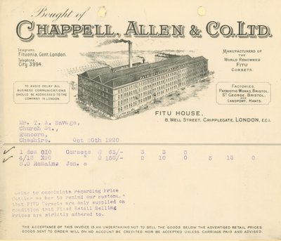 Koupeno od Chappell Allen & Co Ltd od English School
