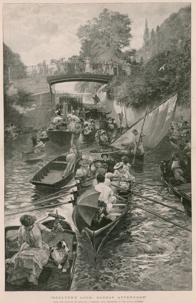 Boulters Lock: Sunday Afternoon, z obrazu Edwarda J Gregoryho od English School