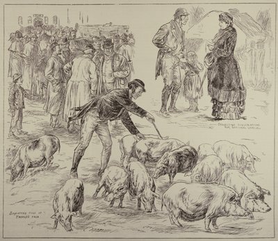 Bojkot v Irsku, z The Illustrated London News, 4. října 1886 od English School