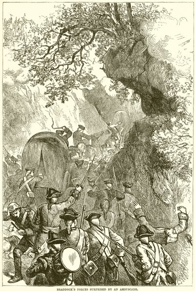 Braddocks Forces překvapila Ambuscade od English School