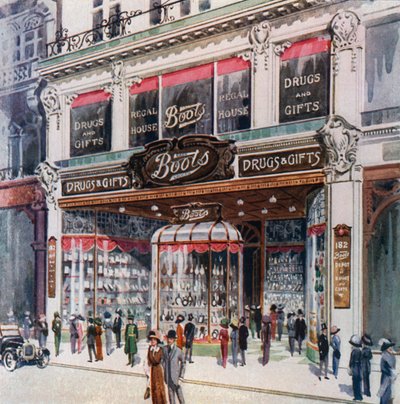 Pobočka Boots na 182 Regent Street od English School