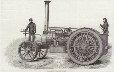 Brays Patent Traction Engine od English School