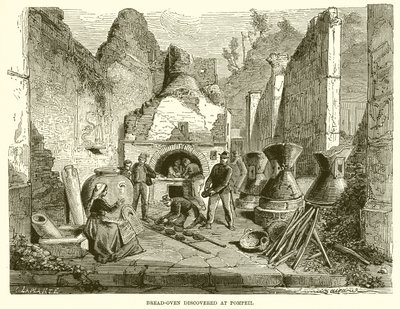 Chlebová pec objevena v Pompejích od English School