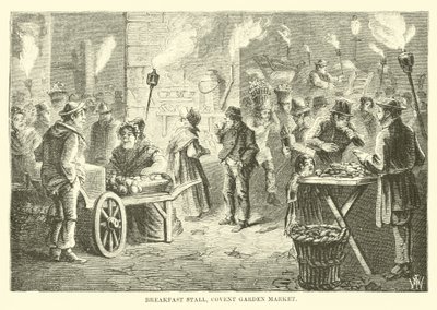 Snídaňový stánek, Covent Garden Market od English School
