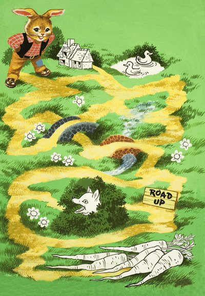 Stránka puzzle Brer Rabbit od English School