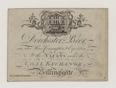 Brewer, Dorchester Beer, vizitka od English School