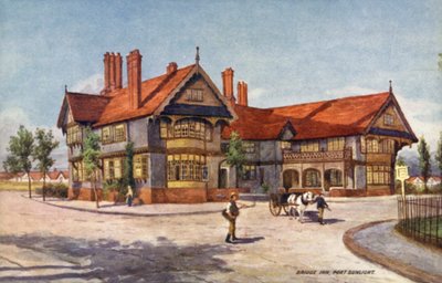 Bridge Inn, Port Sunlight (barevné lito) od English School