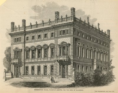 Bridgewater House, nedávno postavený pro hraběte z Ellesmere od English School