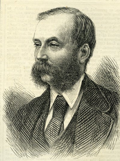 Brigádní generál, Sir Archibald Alison, druhý baronet (1826-1907) z The Illustrated London News 18. dubna 1874 od English School