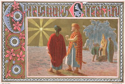 Bright North Star, Christmas Card od English School